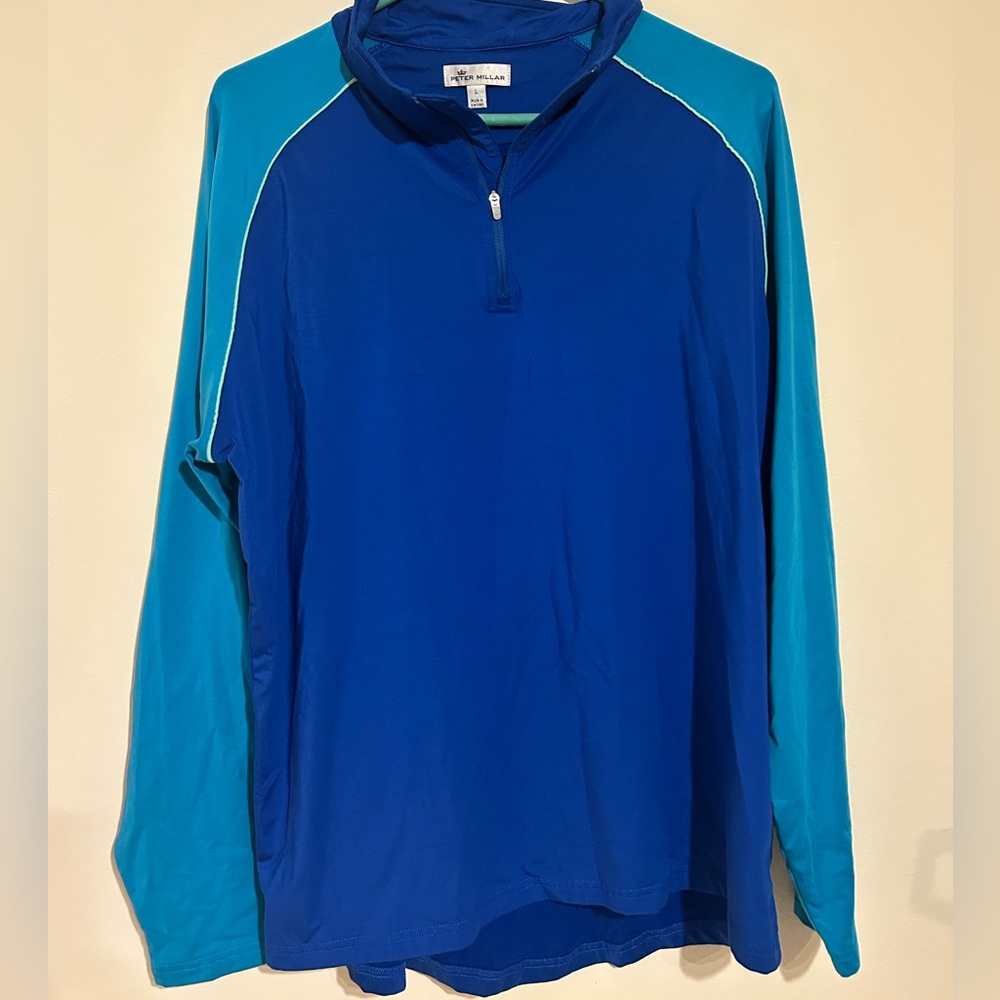 Peter millar 1/4 zip, men’s large golf shirt